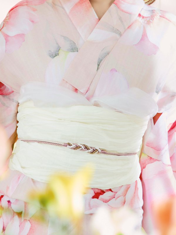 画像20: 【即日発送！】くすみピンクスウィート牡丹浴衣  【浴衣３点セット 浴衣/帯/下駄】[YMT]