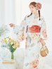 画像10: 【即日発送】アプリコットピンク牡丹浴衣  【浴衣３点セット 浴衣/帯/下駄】OBI-g-500-kj-4-OR / HIMO-902-kj-3-TRC / HEKO-800-sb-5-W / YA-577-kj-P / GETA-01-kj-3-IV /  [YMT]