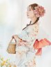 画像2: 【即日発送】アプリコットピンク牡丹浴衣  【浴衣３点セット 浴衣/帯/下駄】OBI-g-500-kj-4-OR / HIMO-902-kj-3-TRC / HEKO-800-sb-5-W / YA-577-kj-P / GETA-01-kj-3-IV /  [YMT] (2)