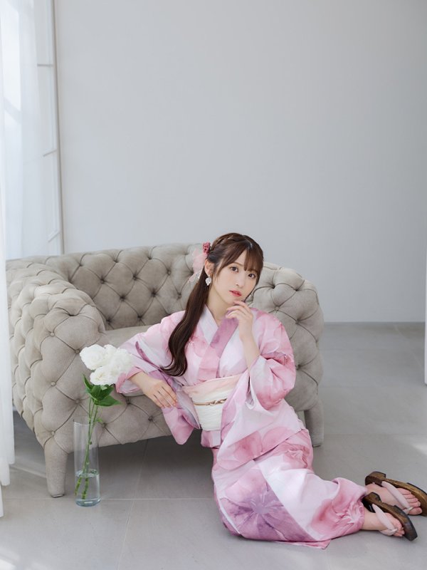 画像11: 【即日発送！】sweetチェリーブロッサム浴衣  【浴衣３点セット 浴衣/帯/下駄】[YMT]