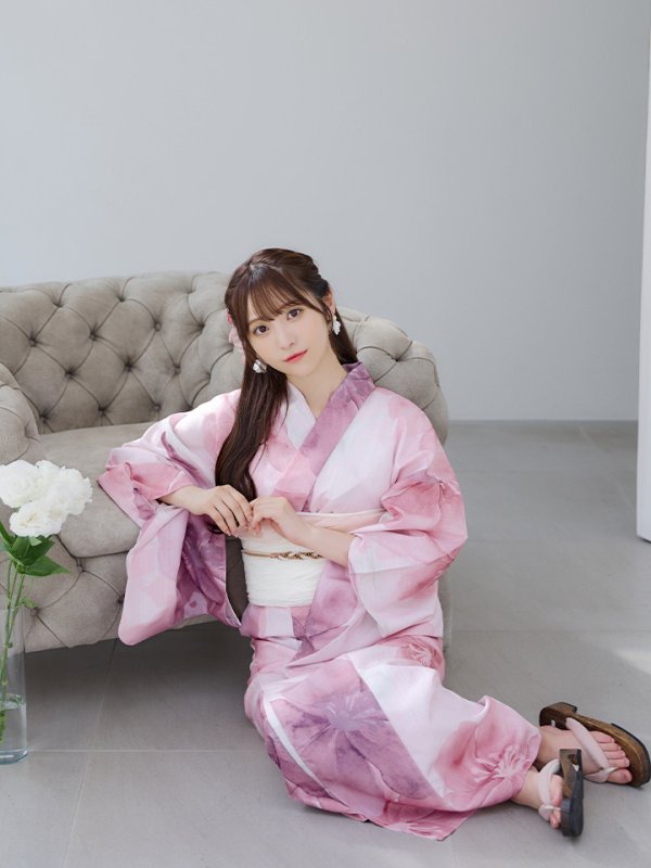 画像12: 【即日発送！】sweetチェリーブロッサム浴衣  【浴衣３点セット 浴衣/帯/下駄】[YMT]