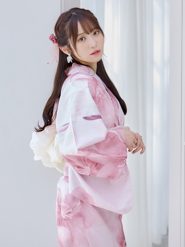 画像3: 【即日発送！】sweetチェリーブロッサム浴衣  【浴衣３点セット 浴衣/帯/下駄】[YMT]