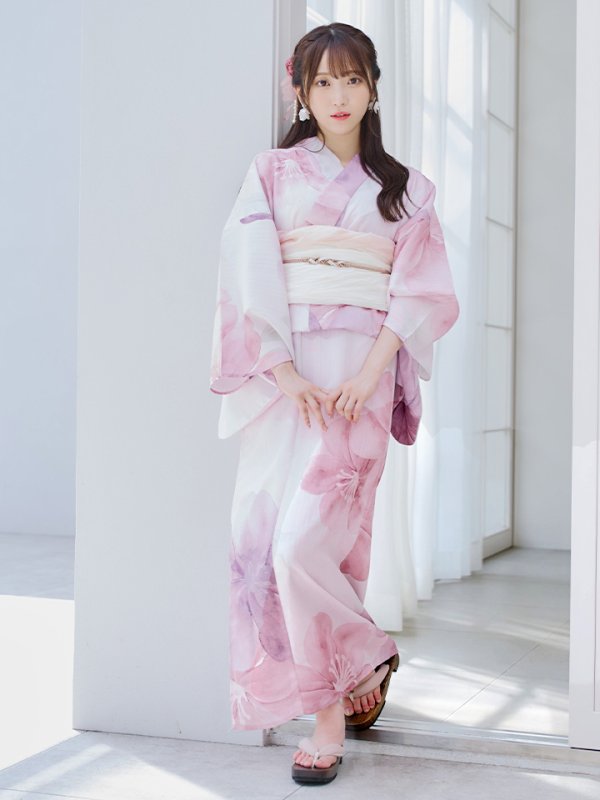 画像6: 【即日発送！】sweetチェリーブロッサム浴衣  【浴衣３点セット 浴衣/帯/下駄】[YMT]