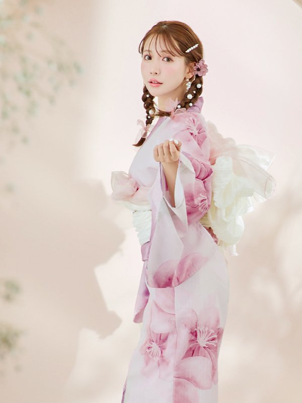 画像15: 【即日発送！】sweetチェリーブロッサム浴衣  【浴衣３点セット 浴衣/帯/下駄】[YMT]