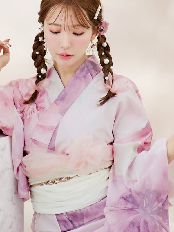 画像17: 【即日発送！】sweetチェリーブロッサム浴衣  【浴衣３点セット 浴衣/帯/下駄】[YMT]