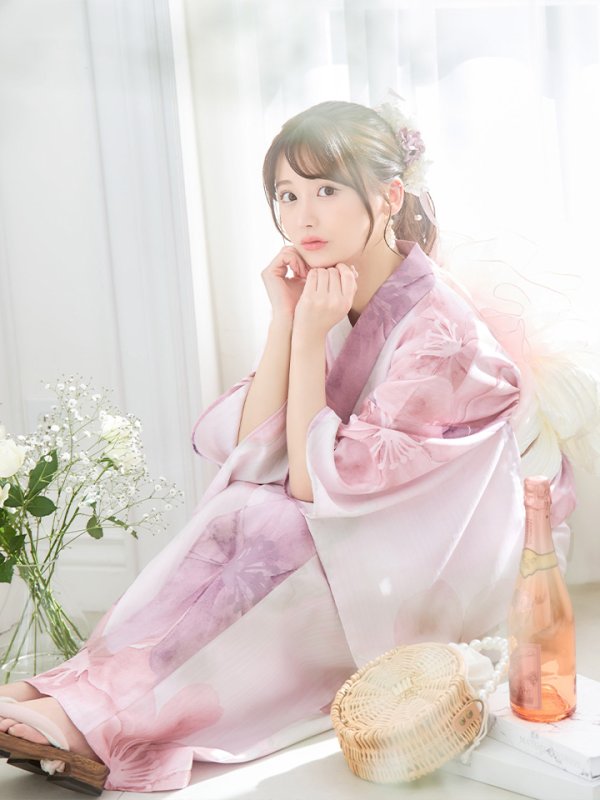 画像10: 【即日発送】sweetチェリーブロッサム浴衣  【浴衣３点セット 浴衣/帯/下駄】[YMT]