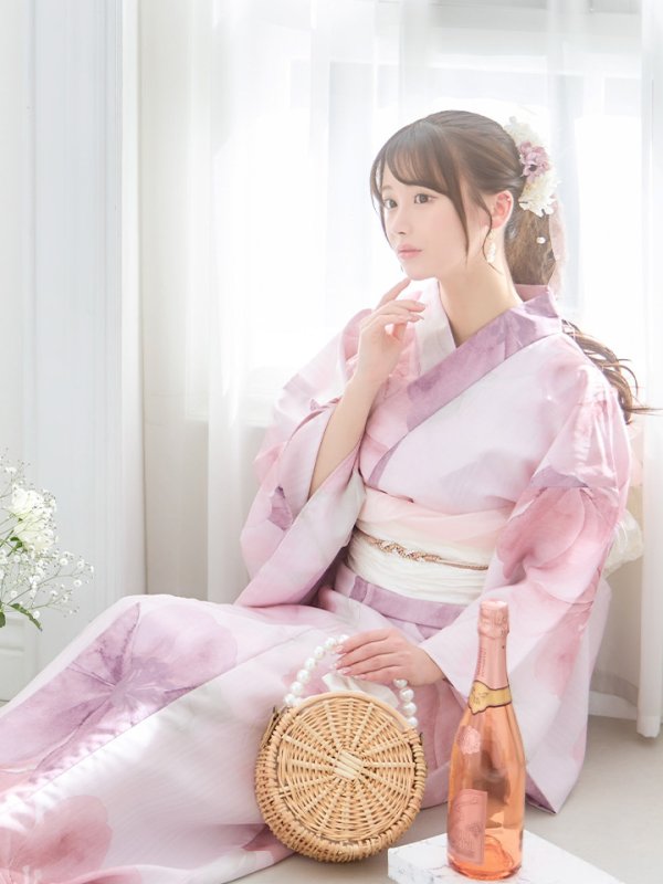 画像6: 【即日発送】sweetチェリーブロッサム浴衣  【浴衣３点セット 浴衣/帯/下駄】[YMT]