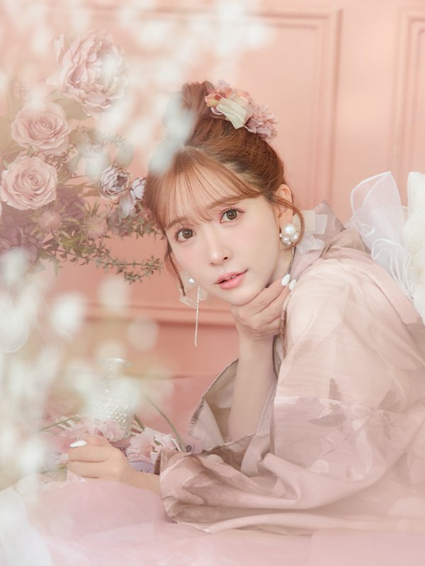 画像17: 【即日発送】アンティークフラワーピンク浴衣  【浴衣３点セット 浴衣/帯/下駄】[YMT]