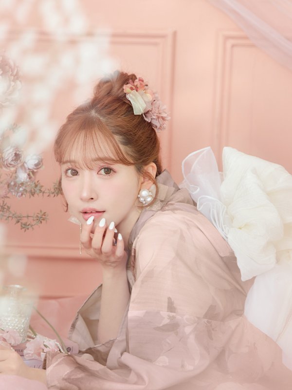 画像18: 【即日発送】アンティークフラワーピンク浴衣  【浴衣３点セット 浴衣/帯/下駄】[YMT]