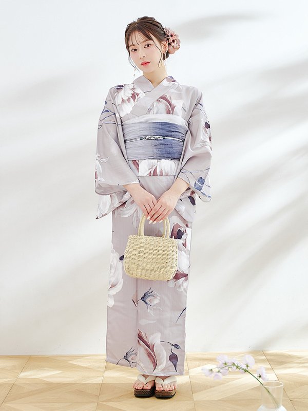 画像11: 【即日発送】【浴衣セール！】ロマンティックピオニー浴衣  【浴衣３点セット 浴衣/帯/下駄】[YMT]