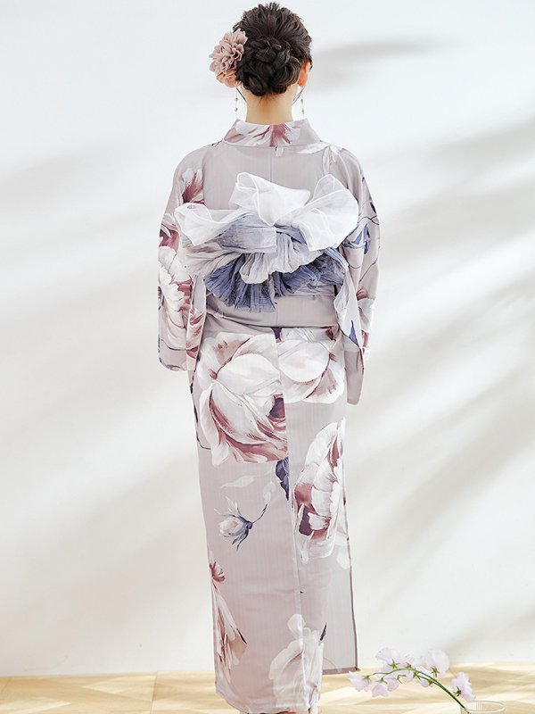 画像14: 【即日発送】【浴衣セール！】ロマンティックピオニー浴衣  【浴衣３点セット 浴衣/帯/下駄】[YMT]