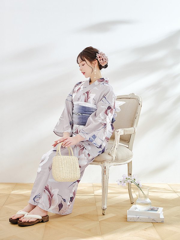 画像5: 【即日発送】【浴衣セール！】ロマンティックピオニー浴衣  【浴衣３点セット 浴衣/帯/下駄】[YMT]