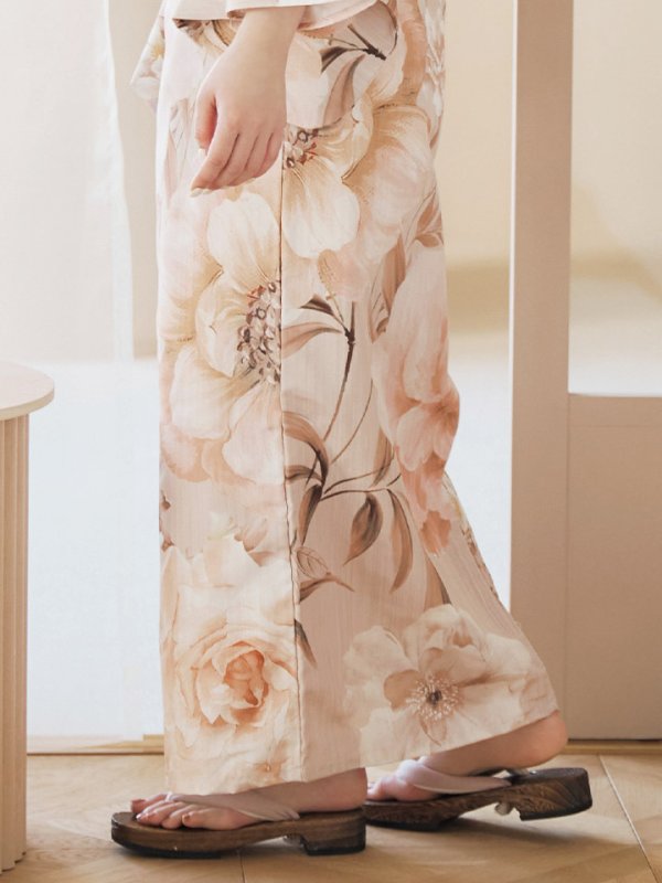 画像21: 【即日発送！】くすみピンクスウィート浴衣  【浴衣３点セット 浴衣/帯/下駄】[YMT]