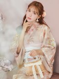 【即日発送！】アンティークフラワーピンク浴衣 OBI-siwa-200-kj-13-OW / HIMO-900-yn-8-P / HEKO-800-sb-4-P / YA-982-kn-P / GETA-01-kj-7-P[YMT]