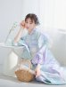 画像7: 【即日発送】ニュアンスフラワーミント牡丹浴衣 OBI-siwa-200-kj-13-OW / HIMO-903-kj-W / HEKO-800-sb-5-W / YA-1023-wk-BL / GETA-01-kj-4-MI [YMT]
