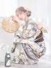 画像12: 【即日発送】グレージュニュアンスフラワー浴衣 OBI-hira-100-ok-2-BRxBE / HIMO-900-yn-7-MOC / HEKO-800-sb-3-BR / YA-72-kn-MOC / YA-496-kj-W / GETA-01-kj-5-MOC/ [YMT]