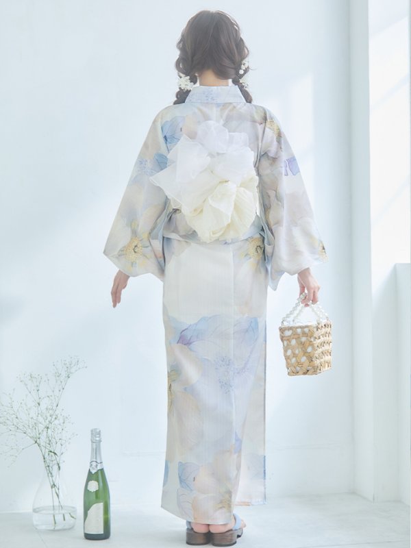 画像20: 【即日発送】アイシーフラワー牡丹浴衣  【浴衣３点セット 浴衣/帯/下駄】[YMT]