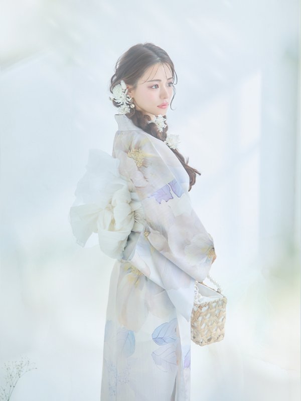 画像9: 【即日発送】アイシーフラワー牡丹浴衣  【浴衣３点セット 浴衣/帯/下駄】[YMT]