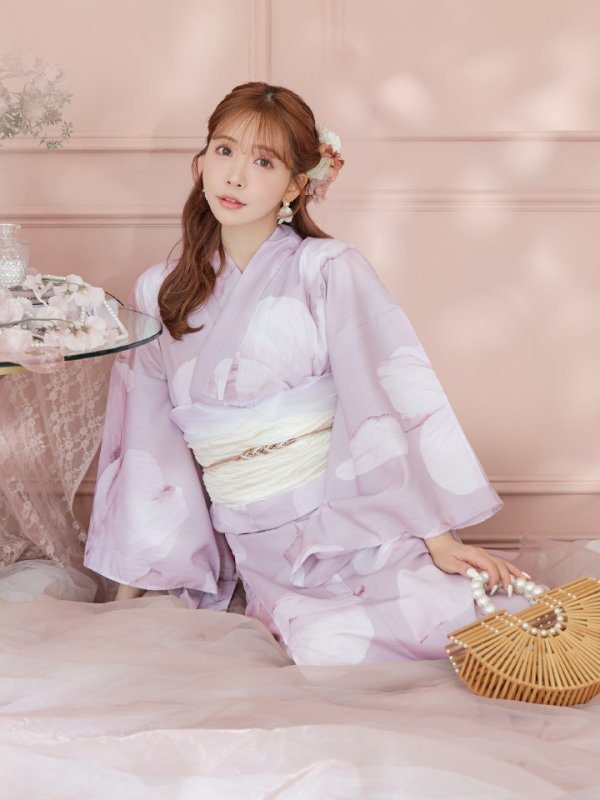 画像17: 【即日発送】くすみピンクブロッサム浴衣  【浴衣３点セット 浴衣/帯/下駄】[YMT]