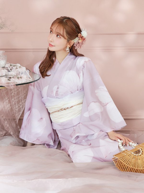 画像18: 【即日発送】くすみピンクブロッサム浴衣  【浴衣３点セット 浴衣/帯/下駄】[YMT]