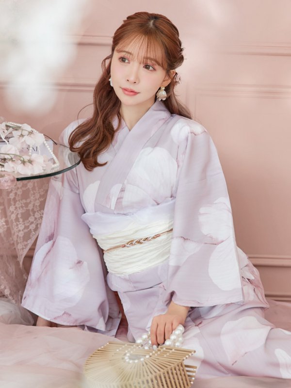 画像6: 【即日発送】くすみピンクブロッサム浴衣  【浴衣３点セット 浴衣/帯/下駄】[YMT]