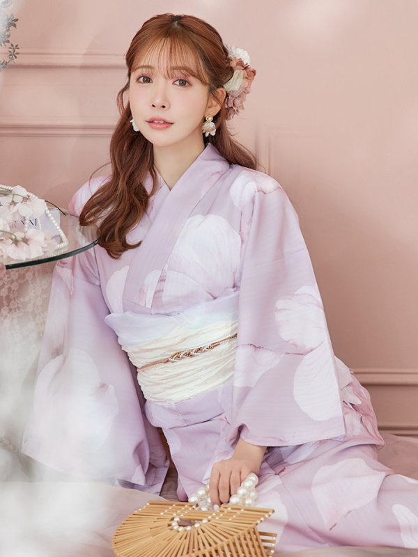 画像8: 【即日発送】くすみピンクブロッサム浴衣  【浴衣３点セット 浴衣/帯/下駄】[YMT]