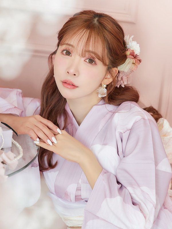 画像11: 【即日発送】くすみピンクブロッサム浴衣  【浴衣３点セット 浴衣/帯/下駄】[YMT]