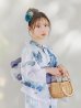 画像9: 【即日発送】グラデーションブルーグリーン浴衣 OBI-g-500-kj-9-NV / HIMO-900-yn-4-GYxGY / HEKO-800-sb-5-W / YA-73-kn-BLGR / GETA-01-kj-3-IV  [YMT]