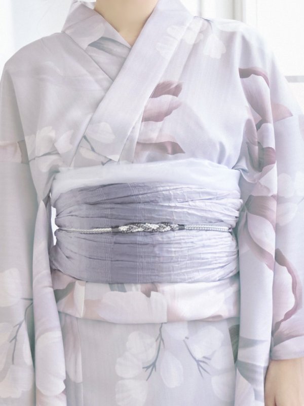 画像20: 【浴衣セール！】【即日発送】アイシーリリーフラワー浴衣  【浴衣３点セット 浴衣/帯/下駄】[YMT]