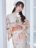 画像1: 【即日発送】ピンクベージュ牡丹浴衣  【浴衣３点セット 浴衣/帯/下駄】OBI-g-500-kj-4-OR / HIMO-900-yn-5-IV / HEKO-800-sb-5-W / YA-594-kj-CL / YA-1081-kj-BR / GETA-01-kj-7-P [YMT] (1)