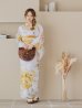 画像19: 【即日発送】アンニュイイエローフラワー浴衣  【浴衣３点セット 浴衣/帯/下駄】OBI-g-500-kj-5-MUS / HIMO-902-kj-2-MUS / HEKO-800-sb-5-W / YA-577-kj-W / GETA-01-kj-3-IV /  [YMT]