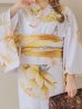 画像21: 【即日発送】アンニュイイエローフラワー浴衣  【浴衣３点セット 浴衣/帯/下駄】OBI-g-500-kj-5-MUS / HIMO-902-kj-2-MUS / HEKO-800-sb-5-W / YA-577-kj-W / GETA-01-kj-3-IV /  [YMT]