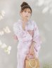画像13: 【即日発送】ニュアンスピンクフラワー浴衣  【浴衣３点セット 浴衣/帯/下駄】OBI-siwa-200-kj-8-P / HIMO-903-kj-W02 / HEKO-800-sb-4-P / YA-1079-kj-3-W / GETA-01-kj-7-P/ [YMT]