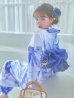 画像3: 【即日発送】水彩フラワーブルー浴衣 OBI-g-500-kj-10-BL / HIMO-900-yn-5-IV / HEKO-800-sb-5-W / YA-948-kj-NV / GETA-01-kj-2-BL[YMT]