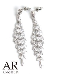 【アクセサリー：ピアス】【Angel R/エンジェルアール】シェイクストーンピアス/ シルバー/ ピアス【OF02】