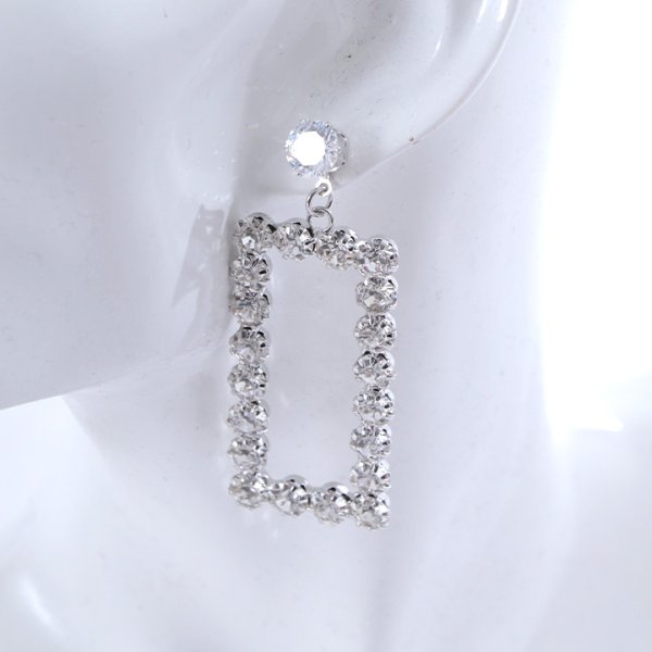 画像5: 【アクセサリー：ピアス】スクエアビジューストーンピアス【Fサイズ/1カラー】[OF02-U]