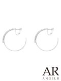 【アクセサリー：ピアス】【ANGEL R/エンジェルアール】シンプルフープイヤリング[OF02]