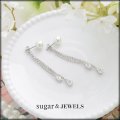 【アクセサリー：ピアス】パールロングビジューピアス【Fサイズ/1カラー】[OF02] 