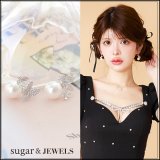 【アクセサリー：ピアス】ビジューバタフライ大粒パールピアス【Fサイズ/1カラー】[OF02]