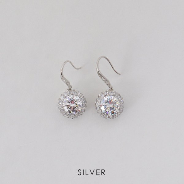 画像2: 【アクセサリー：ピアス】大粒サークルビジューピアス【Fサイズ/1カラー】[OF02] 