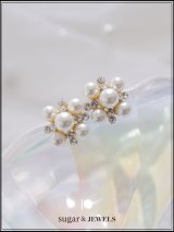 【ピアス】ゴールド大粒パールビジューピアス【YN】【Fサイズ/1カラー】[OF02] PI130