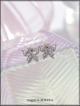 【ピアス】バタフライビジューピアス【Fサイズ/1カラー】[OF02] 