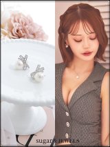 【アクセサリー：ピアス】タイデザインパールピアス【Fサイズ/1カラー】[OF03]