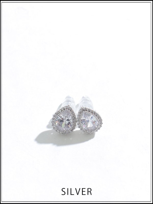 画像2: 【ピアス】ティアドロップストーンピアス【Fサイズ/1カラー】[OF02] 