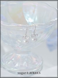 【ピアス】パールビジューピアス【1カラー】[OF02]