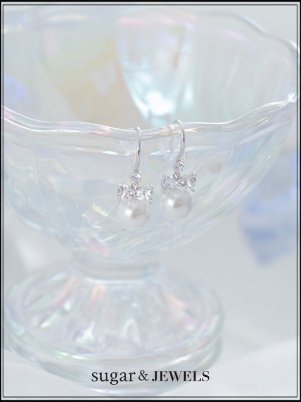 画像1: 【ピアス】パールビジューピアス【1カラー】[OF02]