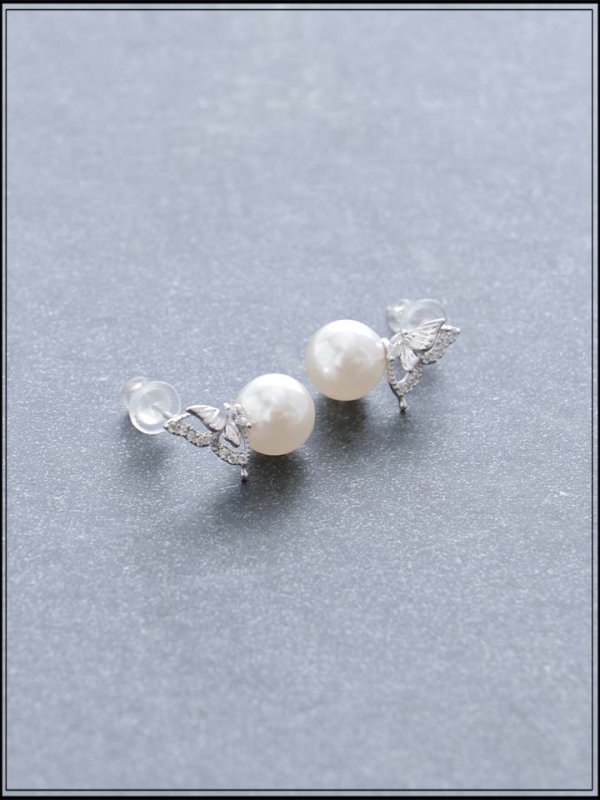 画像4: 【ピアス】バタフライモチーフパールピアス【Fサイズ/1カラー】[OF03]