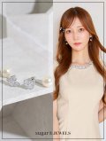 【ピアス】バタフライパールビジューピアス【Fサイズ/1カラー】[OF02]　