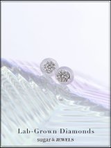 【ラボグロウン ダイヤモンド】ダイヤモンドスタッズピアス【Fサイズ/1カラー】[OF09]