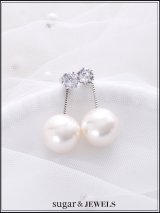 【ピアス】ビジューパールピアス【Fサイズ/1カラー】[OF02] 